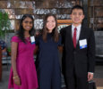 Students attending the Fellows reception