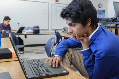 A student attending THINK Summer Seminar