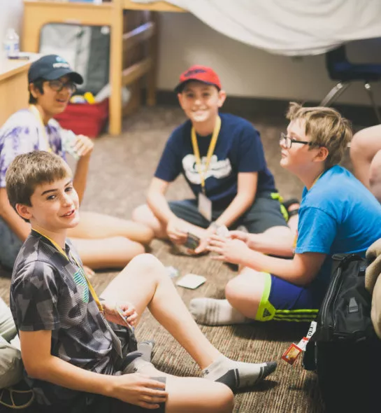 Students gathered for an activity at Summer STARS camp