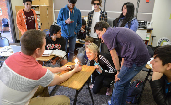 Students attending the Davidson Academy