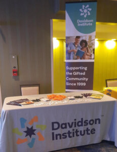 Davidson Institute exhibitor booth